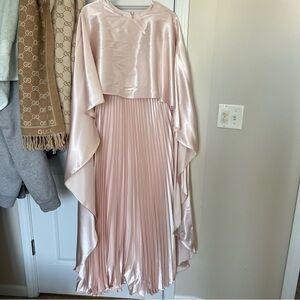 Maternity Pink Satin Gown